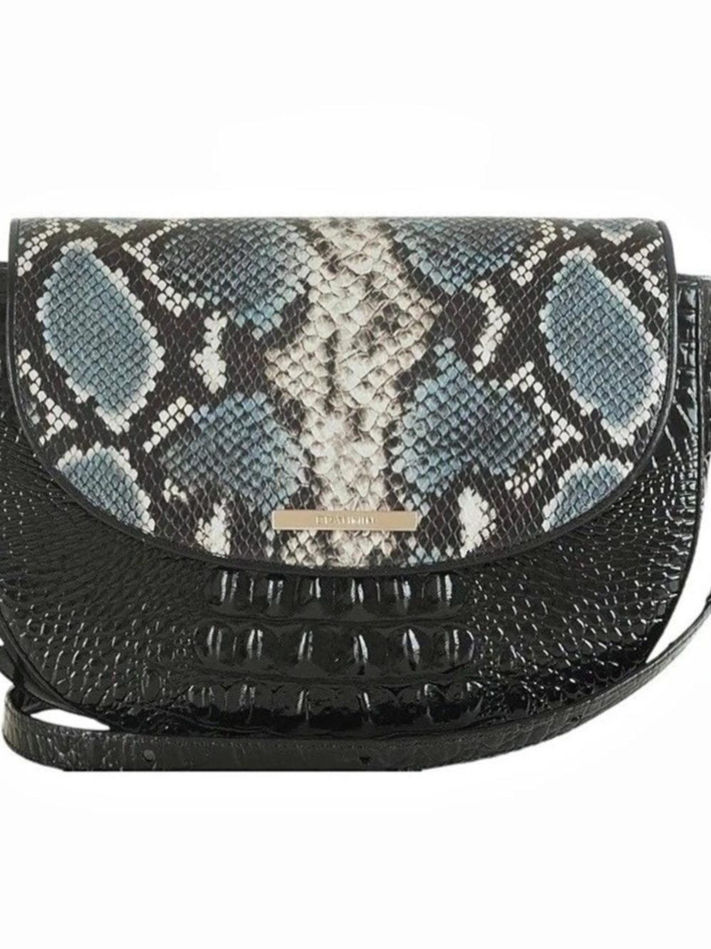 Brahmin Embossed Leather Crossbody Tybalt